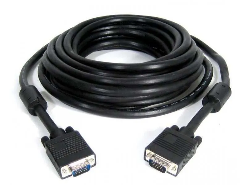 FAST ASIA Kabl VGA M/M 10m HQ feritno jezgro crni
