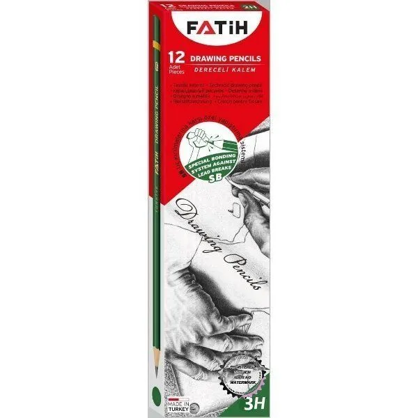 FATIH Olovka grafitna 3h 12/1 fatih