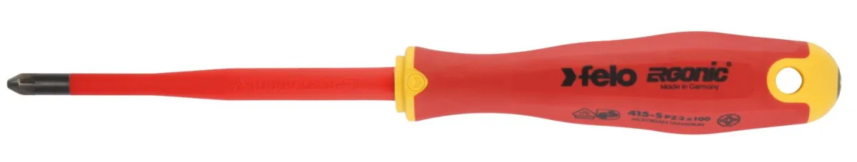 Felo Šrafciger Ergonic VDE E-Slim Pozidriv PZ1 x 80 41519290