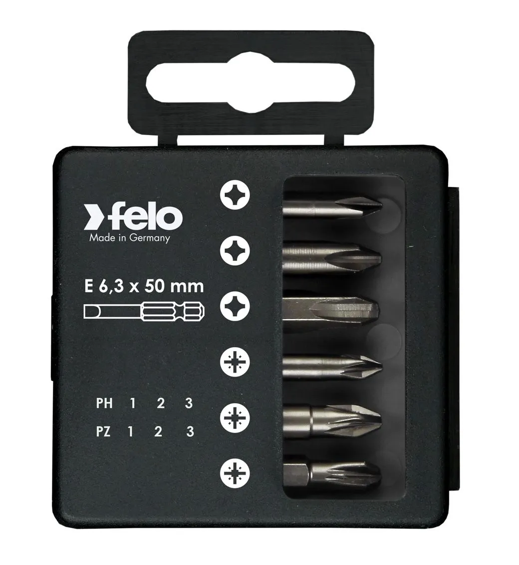 Felo Set bitova Industrial Bit-box Profi 50 mm PH/PZ 03291516 6 kom