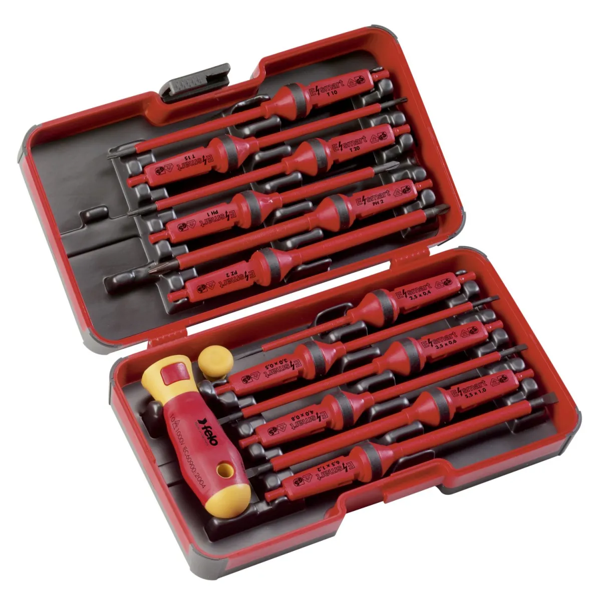 Felo Set šrafcigera XL-Strongbox E-smart VDE SL/PH/PZ/TX 06391306 13 kom