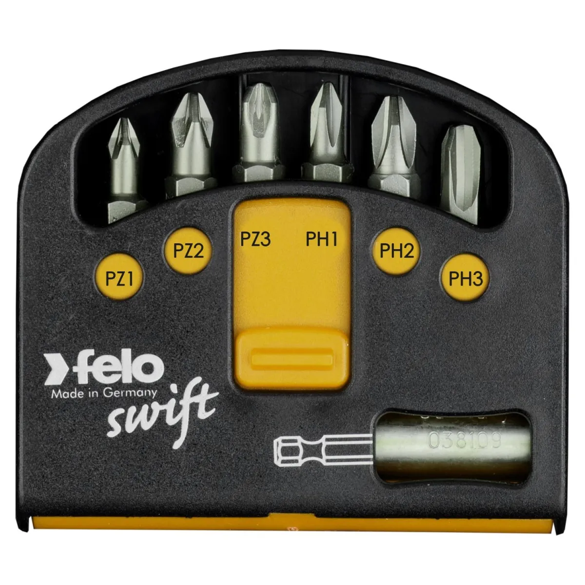 Felo Set sa držačem i bitovima Industrial Swift PH/PZ 02060326 7 kom