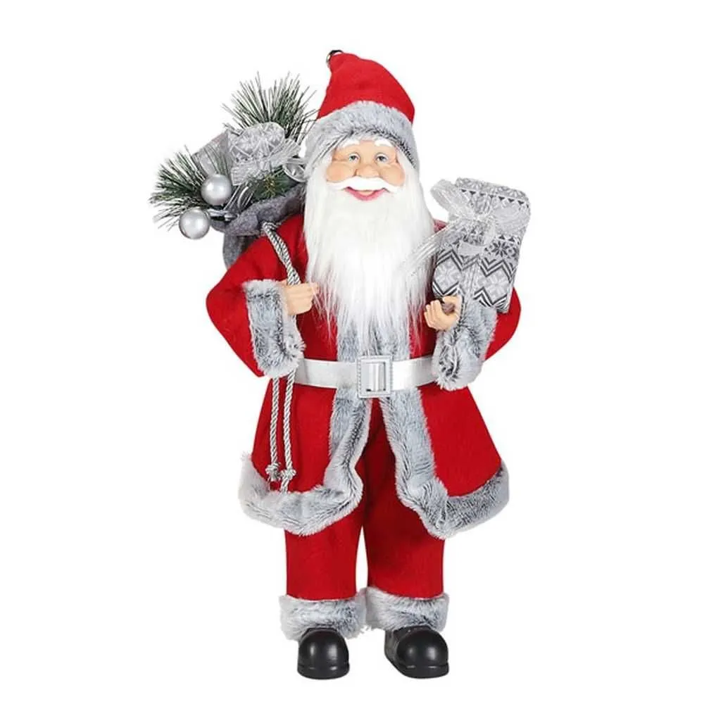 FESTA Novogodišnja figura Christopher/ Deda Mraz/ crvena/ 50cm
