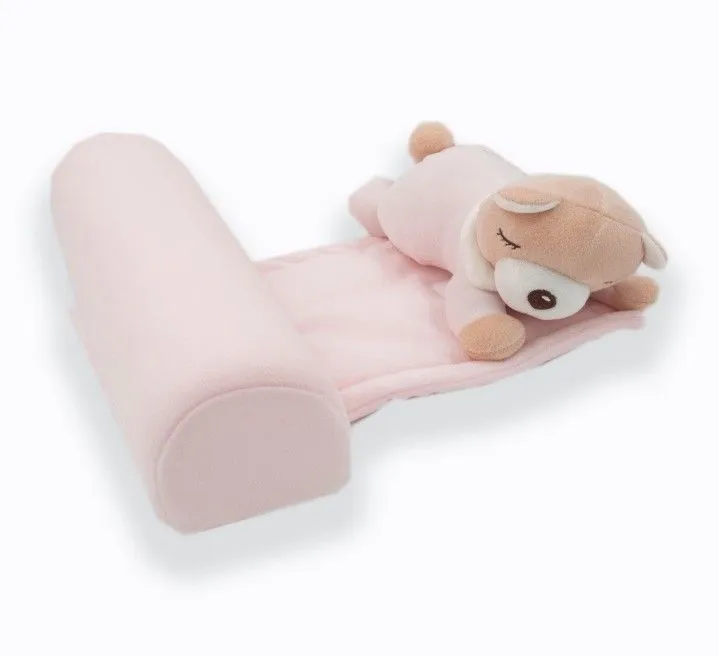 FIMBABY Podloga za bebe sa jastukom roze