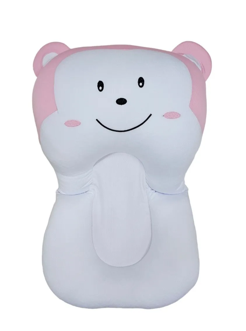 FIMBABY Podloga za kupanje beba - roze beli majmun