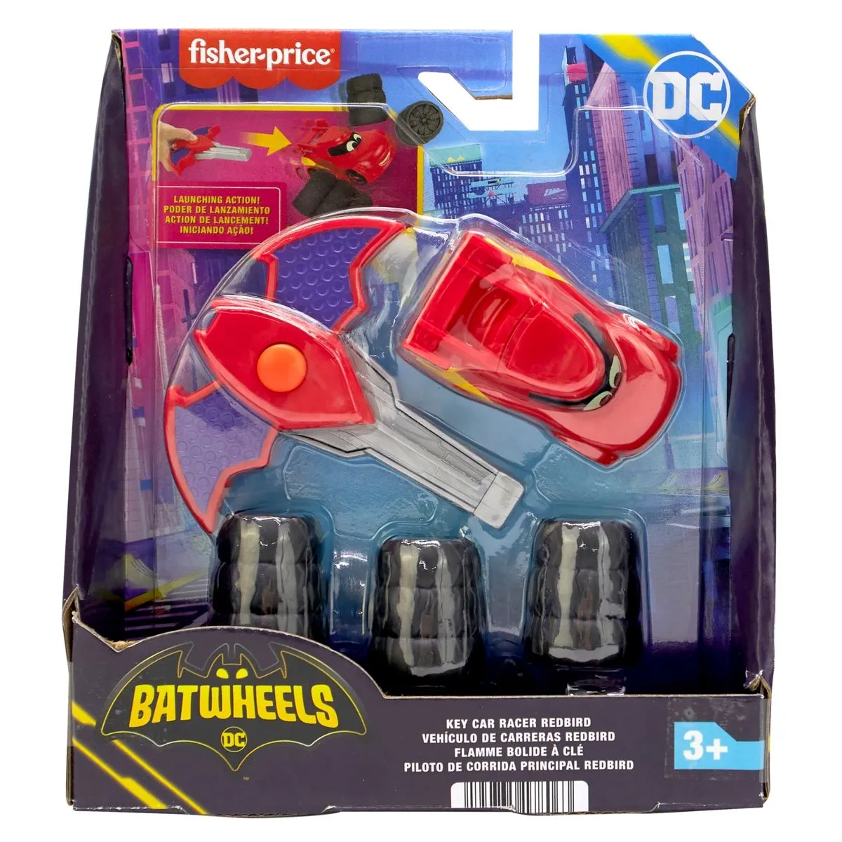 Fisher Price Batwheels auto sa ispaljivačem crveni