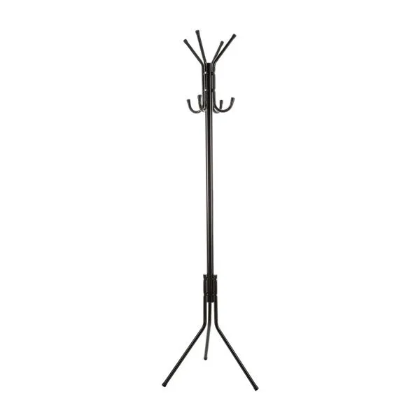 FIVE Čiviluk sa 6 kuka metal 54,5x45,5x176cm, crna