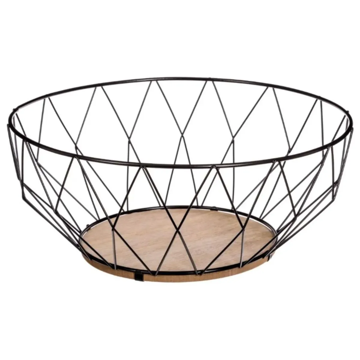 FIVE Korpa za voće 28X11,5cm metal mdf crna