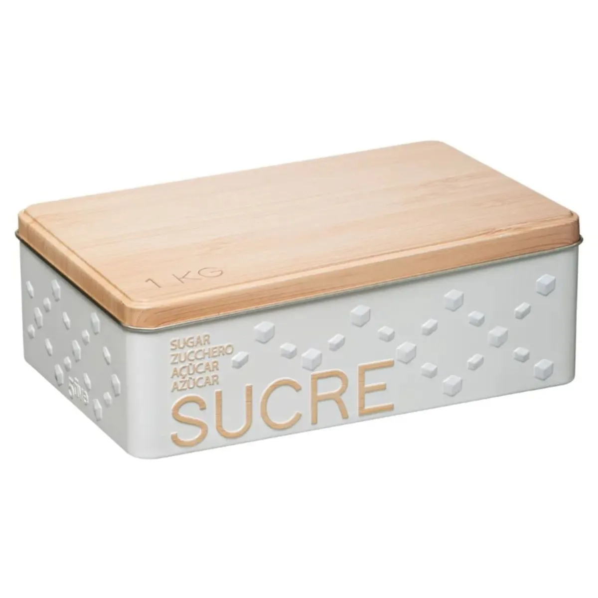 FIVE Kutija za šećer u kocki Scandi 20X13X6/5cm metal bela
