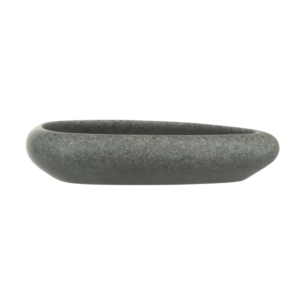 FIVE Posuda za sapun Stone 2,5x13x10,5cm, tamnosiva