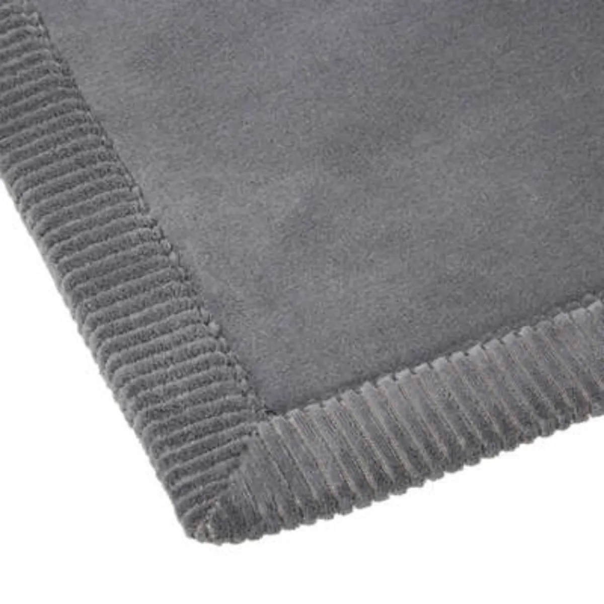 FIVE Prostirka za kupatilo modern 80x50cm poliester/pu/pvc siva