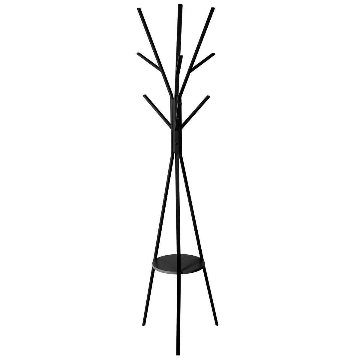 FIVE Stalak za odeću 44x42x180cm metal/drvo, crna