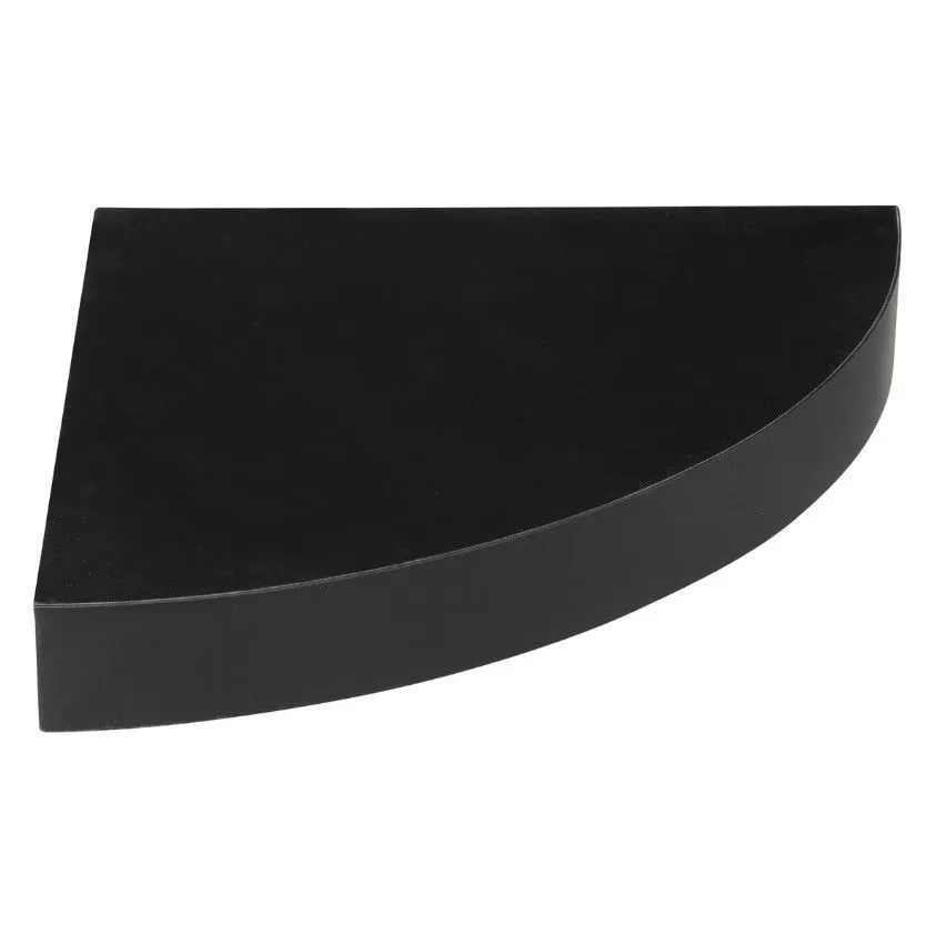 FIVE Ugaona zidna polica Fixy 25x25x3.8cm, crna