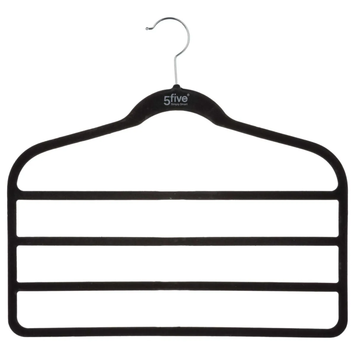 FIVE Vešalica za odeću 4/1 44,8x0,7x41,5cm abs/nylon crna