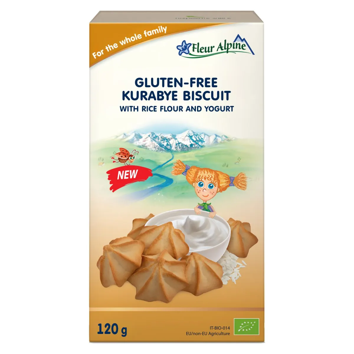 Fleur Alpine biskvit bez glutena "Kurabije od pirinčanog brašna sa jogurtom". 120/12