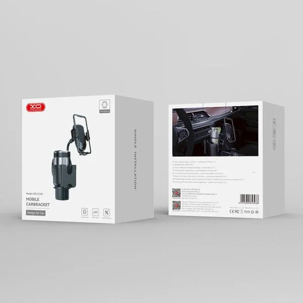 FOREVER Auto držač telefona i čaše/ crna