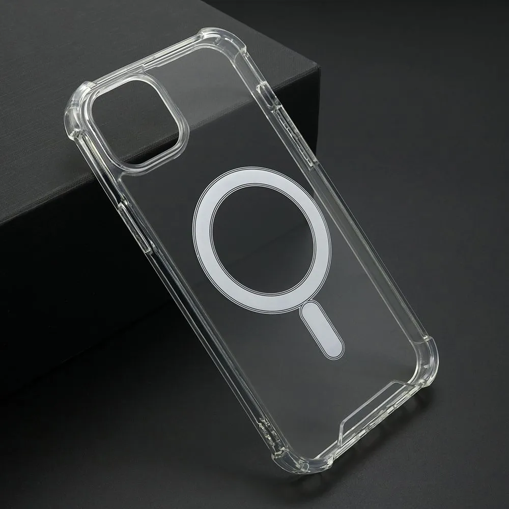Futrola Crashproof Magnetic za iPhone 15 Plus / providna