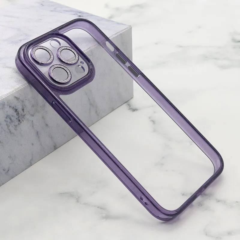 Futrola Diamond Lens za iPhone 15 Pro Max, ljubičasta