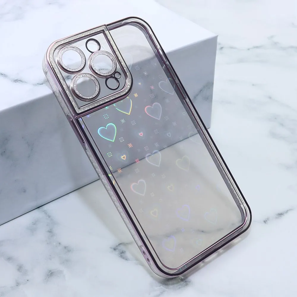 Futrola Heart za iPhone 14 Pro Max/ roze
