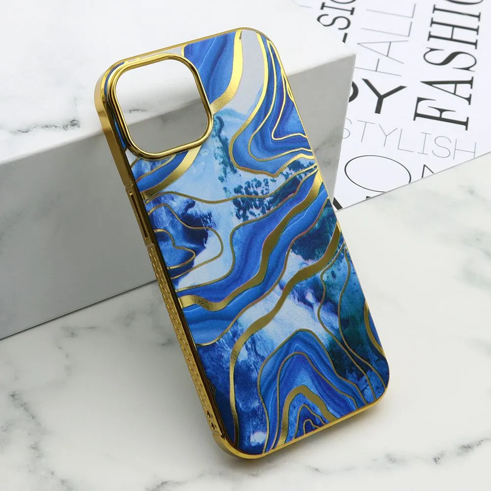 Futrola Marble za iPhone 15/ plava