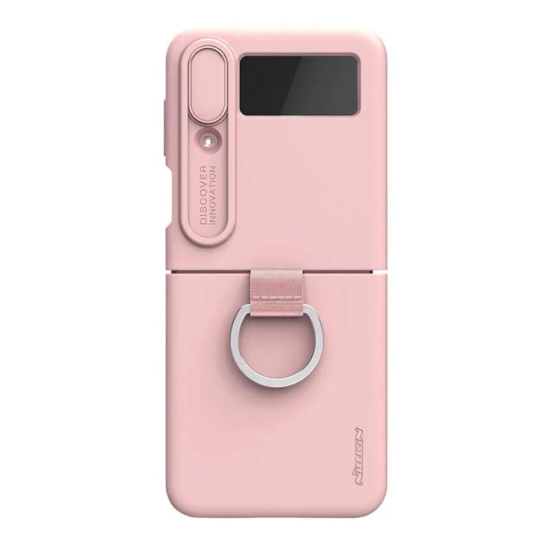 Futrola Nillkin Cam Shield Silky za Samsung F721B Galaxy Z Flip 4 5G/ roze
