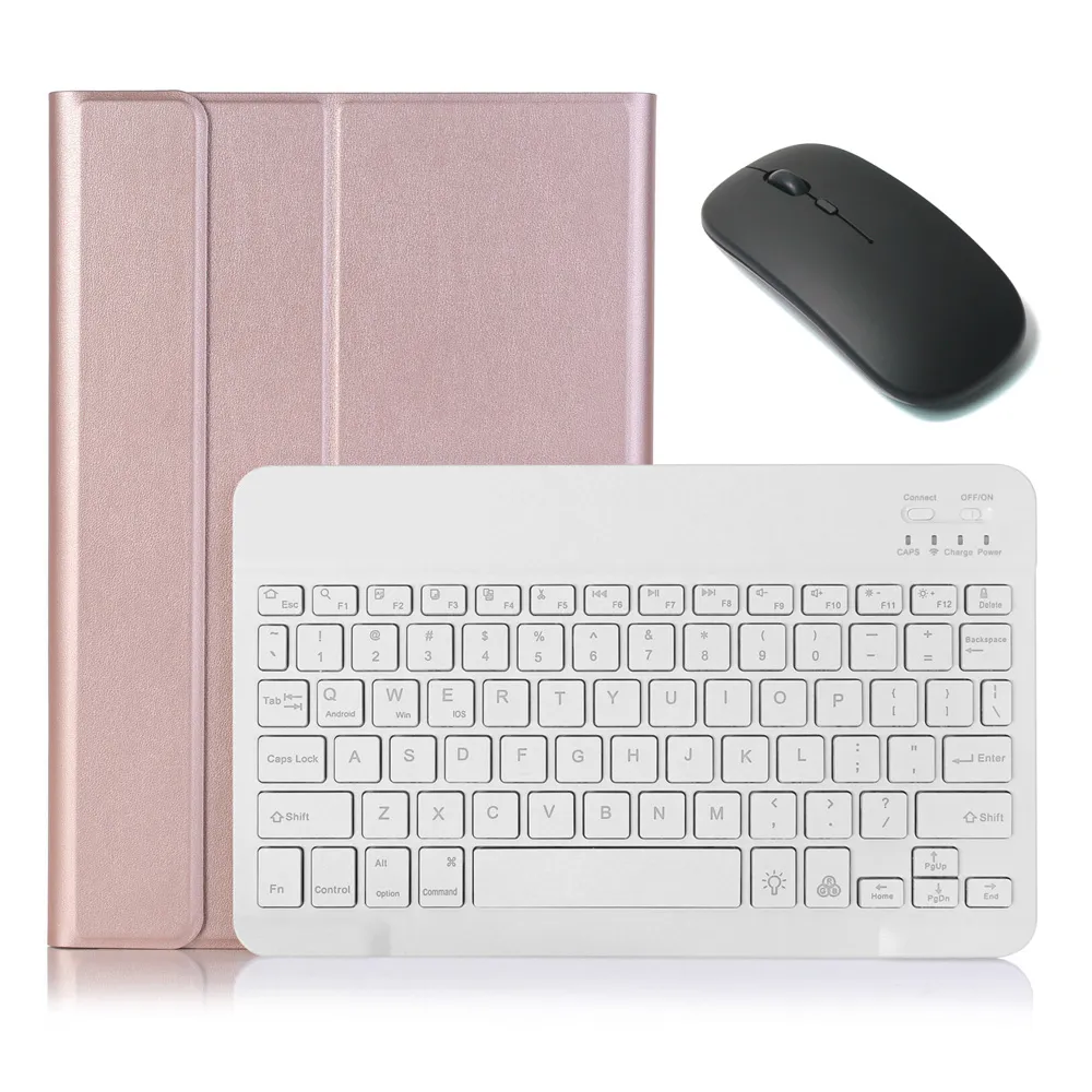 Futrola sa tastaturom i mišem za iPad 10.2 2019/2020/2021 roze