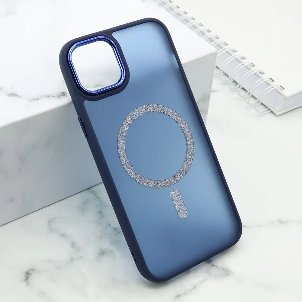 Futrola Shining Magsafe za iPhone 15 Plus/ plava