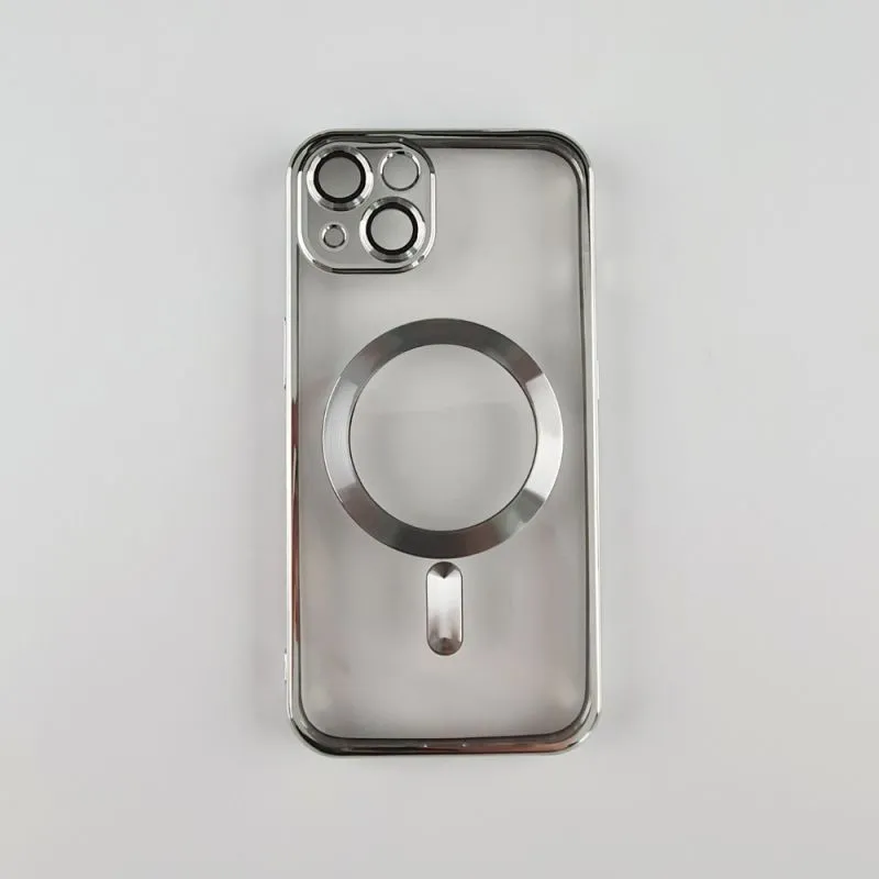 Futrola silikonska Magsafe za Iphone 13/ srebrna