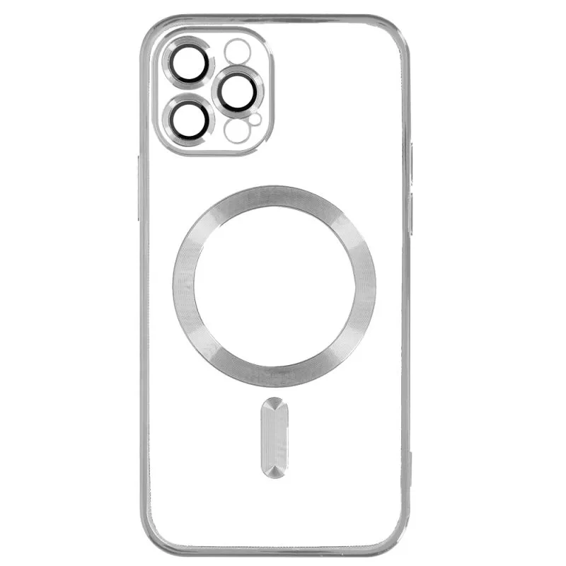 Futrola silikonska sa MagSafe za Iphone 12 PRO MAX/ srebrna