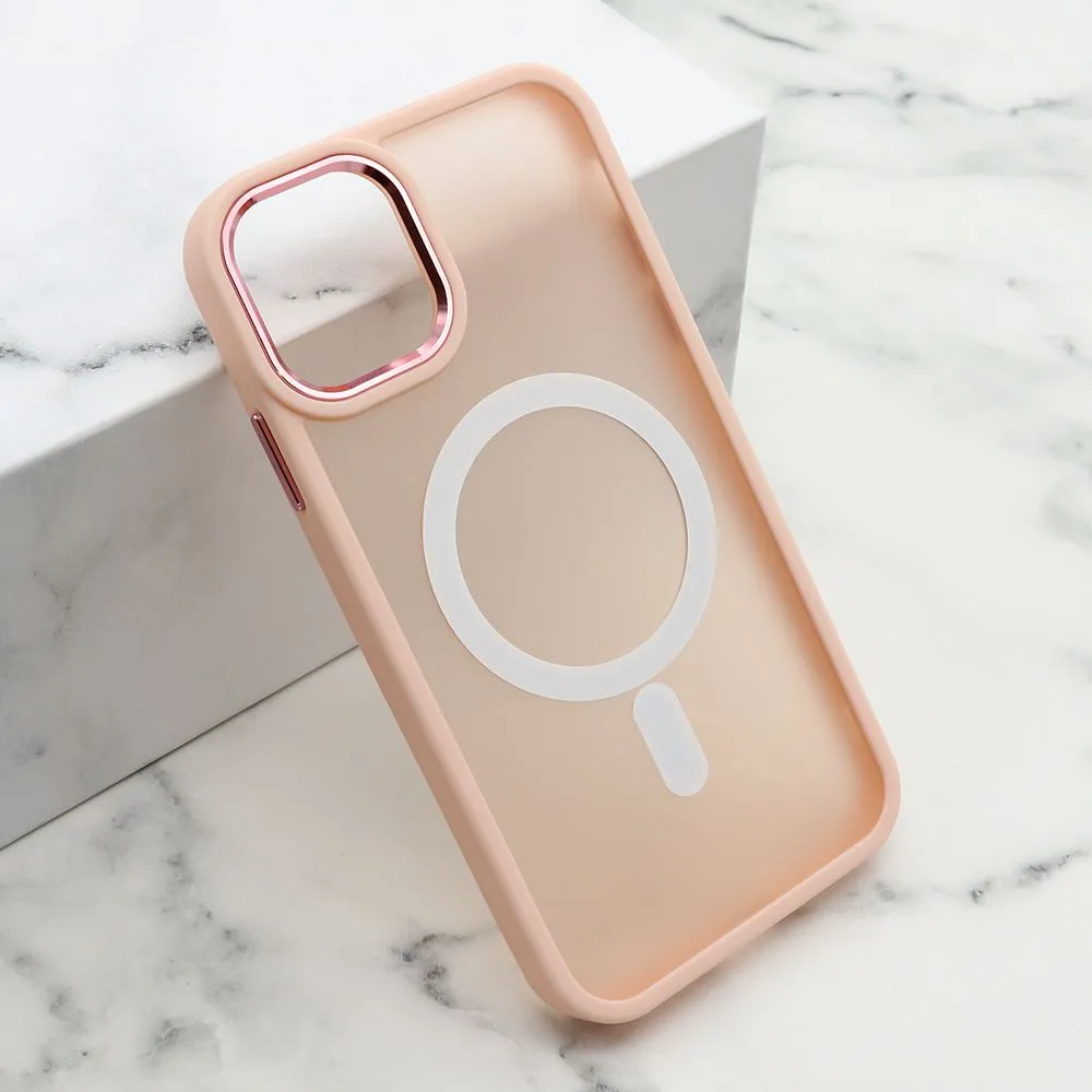 Futrola Silky Magsafe za iPhone 14/ roze