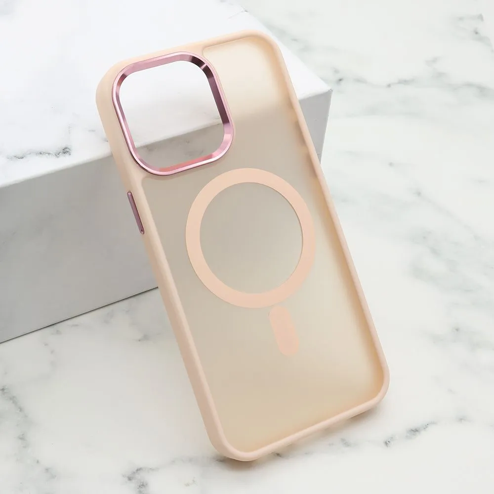 Futrola Silky Magsafe za iPhone 15 Pro Max/ roze