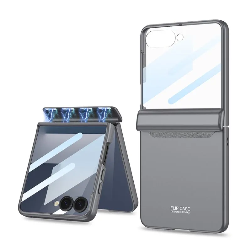 Futrola SMOOTH LINE za Samsung F751B Galaxy Z Flip 7 5G/ srebrna