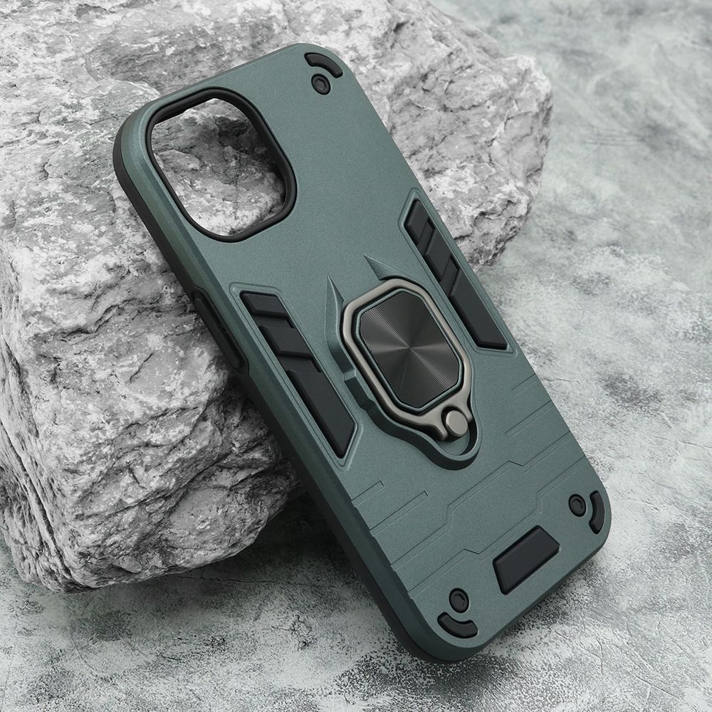 Futrola Square Ring za iPhone 15 Plus/ zelena