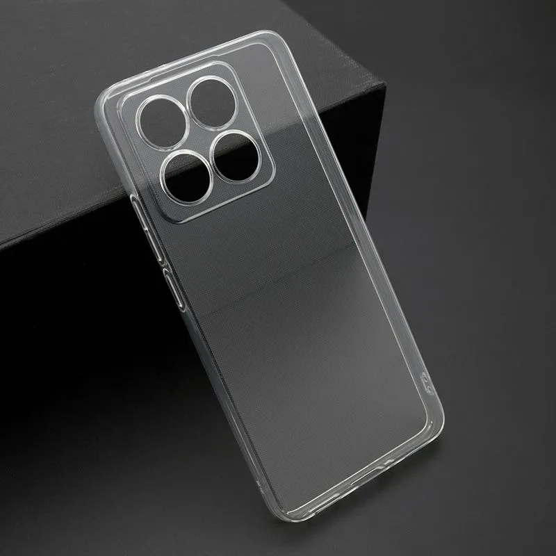 Futrola ULTRA TANKI PROTECT silikon za Xiaomi 14T/ providna (bela)