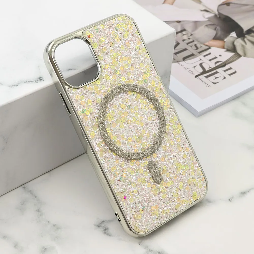 Futrole GLAM GLOW MagSafe za iPhone 11/ siva
