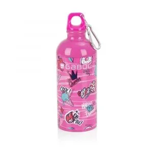 GABOL Aluminijumska boca za vodu 7x21 cm  600ml-0,12 kg Sticker roze