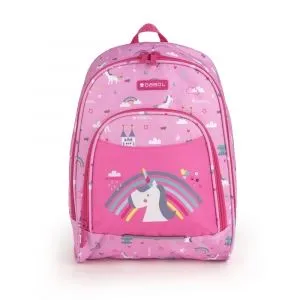GABOL Ranac predškolski  ergonomski 27x34x12 cm 9l-0,28 kg Rainbow roze