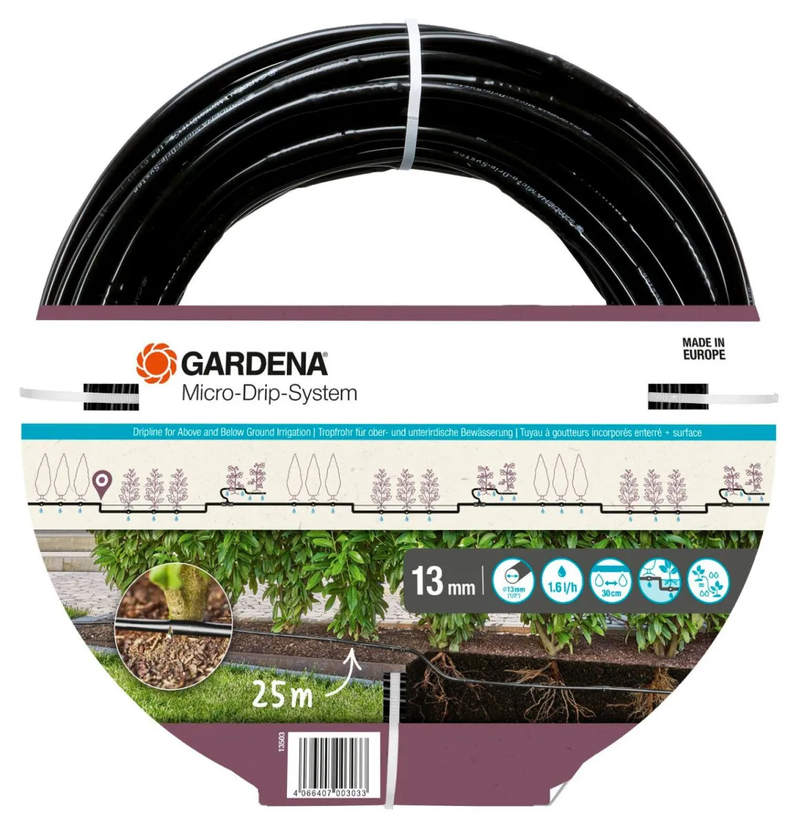 GARDENA Kap po kap 1/6 l/h za navodnjavanje iznad i ispod zemlje 25m