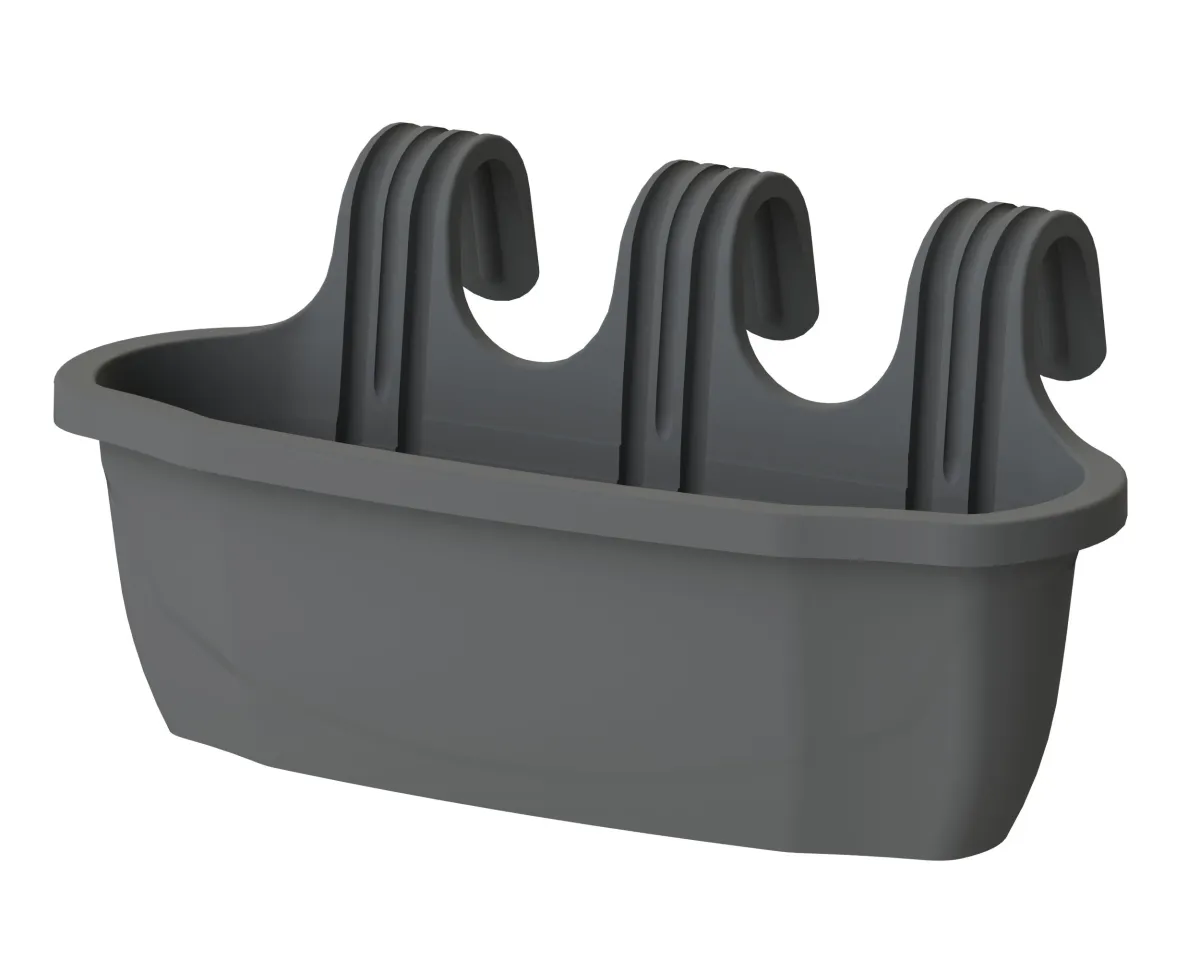 GARDINO Žardinejra 50x18x24.5cm Nica/ antracit