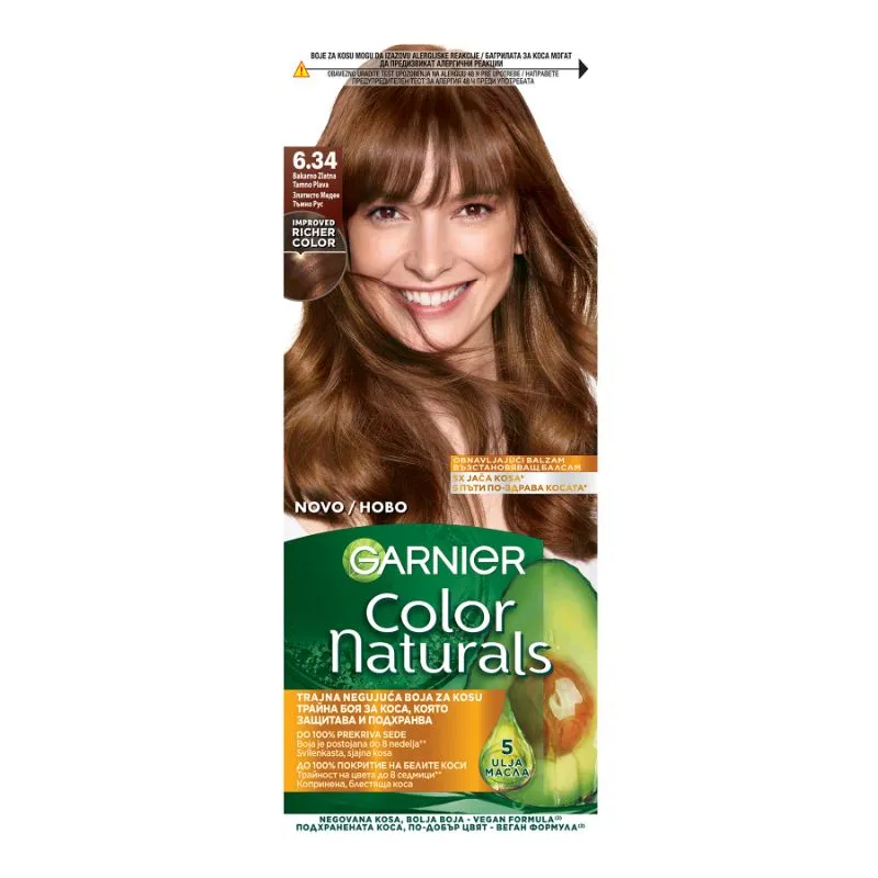 Garnier Color Naturals Boja za kosu 6.34, čokoladna