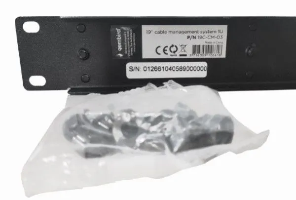 GEMBIRD 19C-CM-03 19 cable management system, 1U