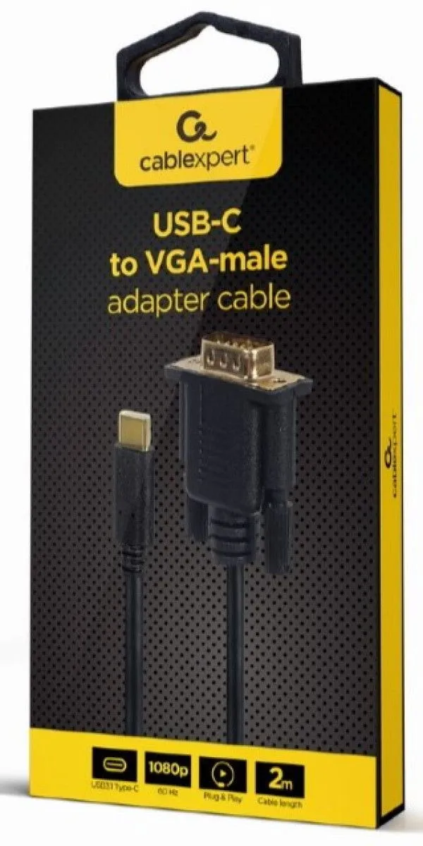 GEMBIRD A-CM-VGAM-01 USB-C to VGA-M adapter