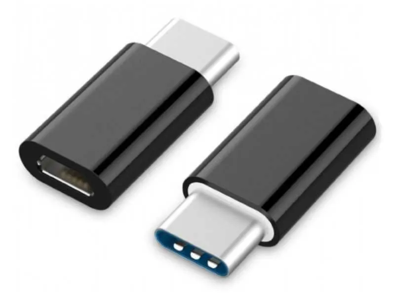 GEMBIRD Adapter, USB 2.0 na Type-C, A-USB2-CMmF-01, crna