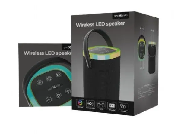 GEMBIRD Bežični Bluetooth zvučnik SPK-BT-LED-06/ crna