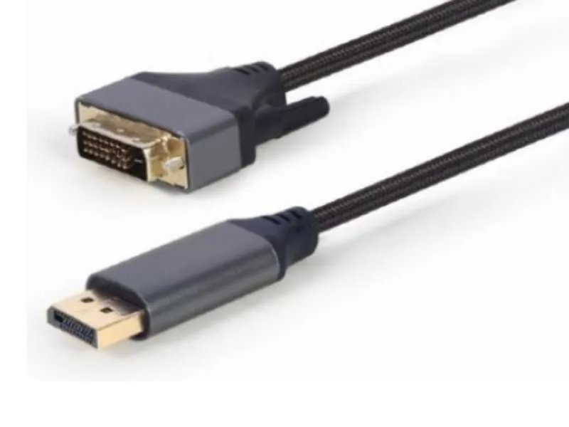 GEMBIRD CC-DPM-DVIM-4K-6 DisplayPort na DVI digital interface kabl 4K at 30 Hz, Premium Series 1.8m