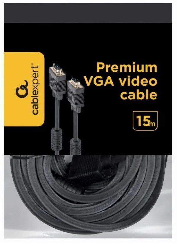 GEMBIRD CC-PPVGA-15M-B VGA to VGA kabl black 15m