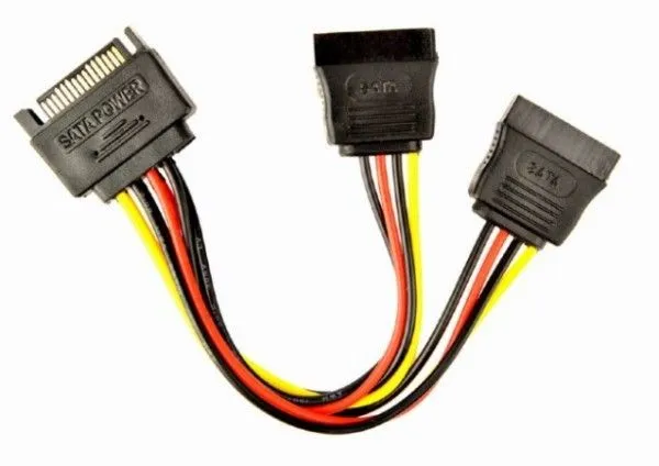 GEMBIRD CC-SATAM2F-01 SATA power splitter cable, 0.15 m