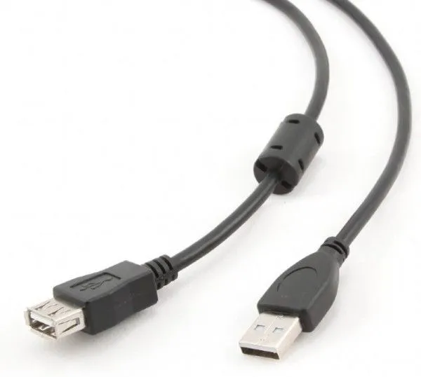 GEMBIRD CCF-USB2-AMAF-15 USB 2.0 A-plug A-socket kabl with ferrite core 4.5m