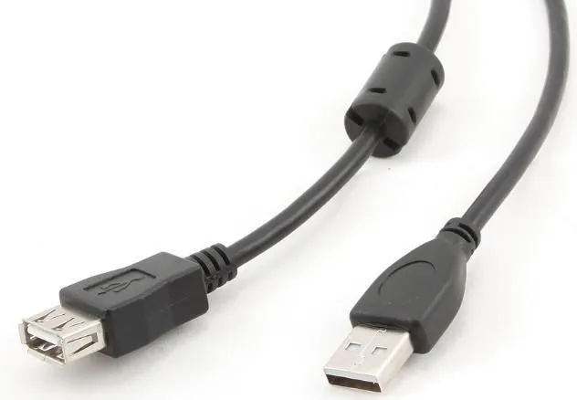 GEMBIRD CCF-USB2-AMAF-6 USB 2.0 A-plug A-socket kabl with ferrite core 1.8m
