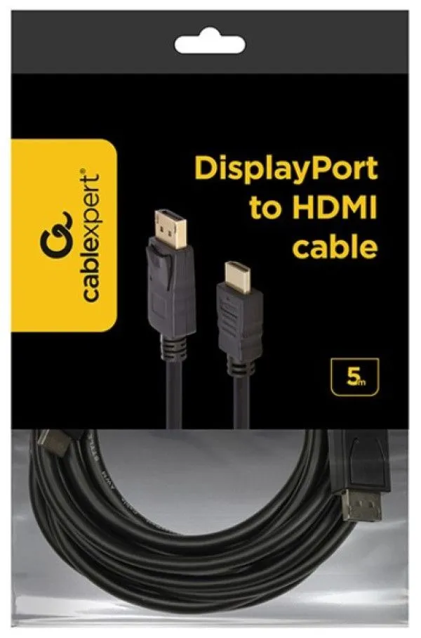 GEMBIRD DisplayPort na HDMI kabl, CC-DP-HDMI-5M, 5m
